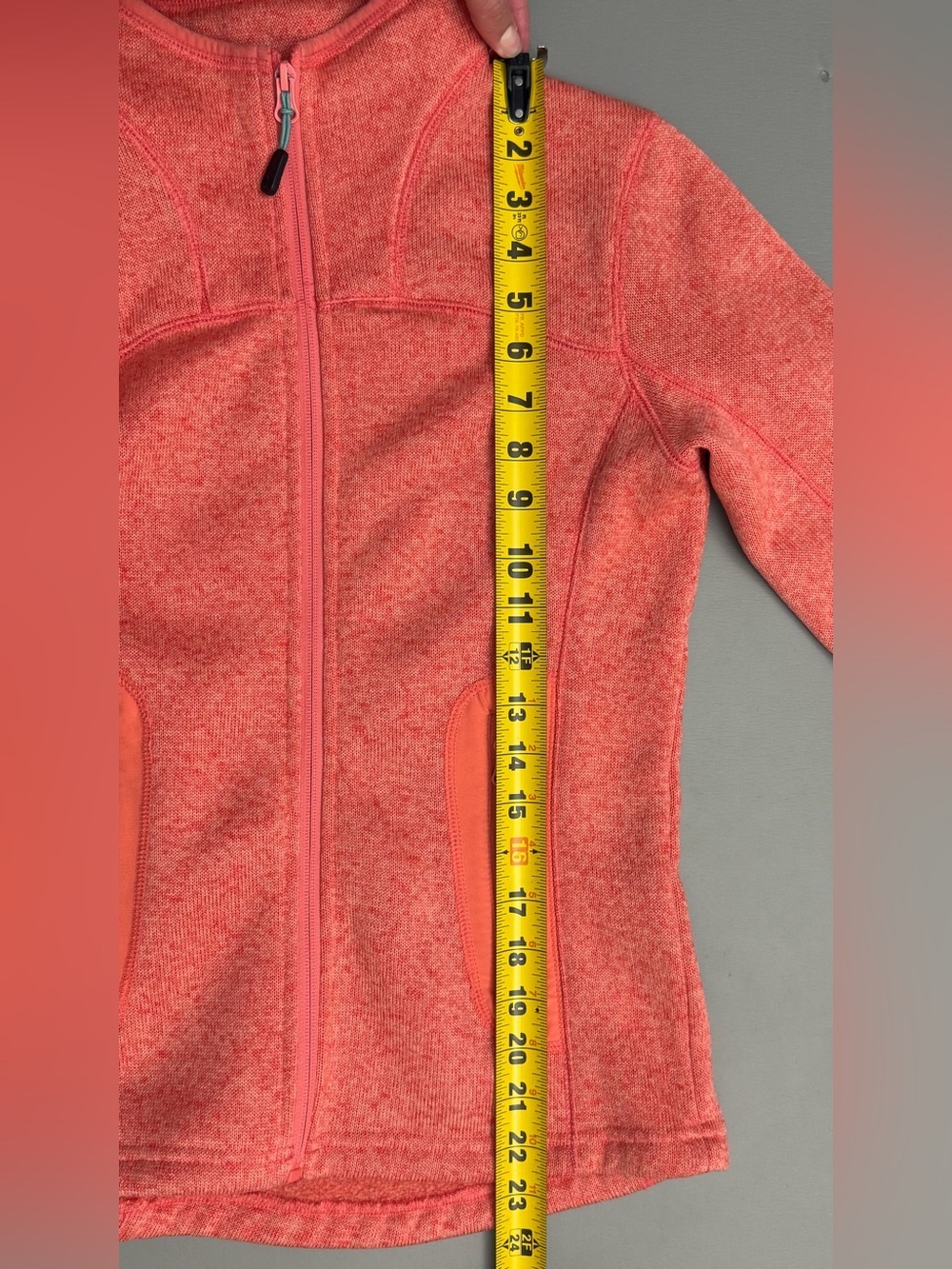 Icewear Iceland Full Zip Fleece Jacket XS Coral Pink Heathered Outdoor Hiking - Picture 15 of 16